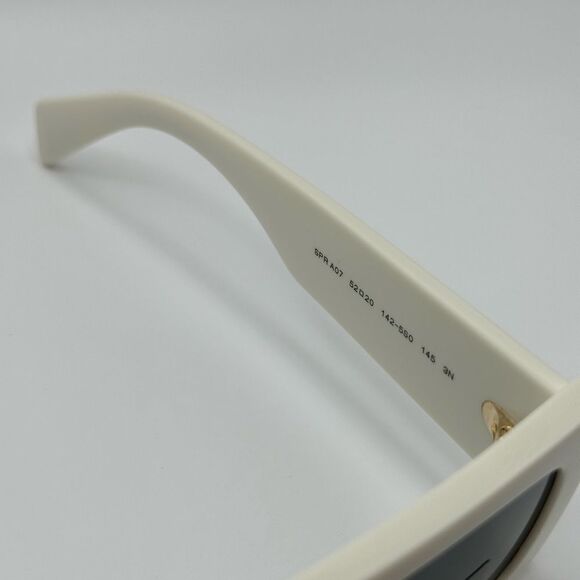 PRADA Sunglasses PRA07S 1425S0 Talc/Dark Grey Women NEW main image 10